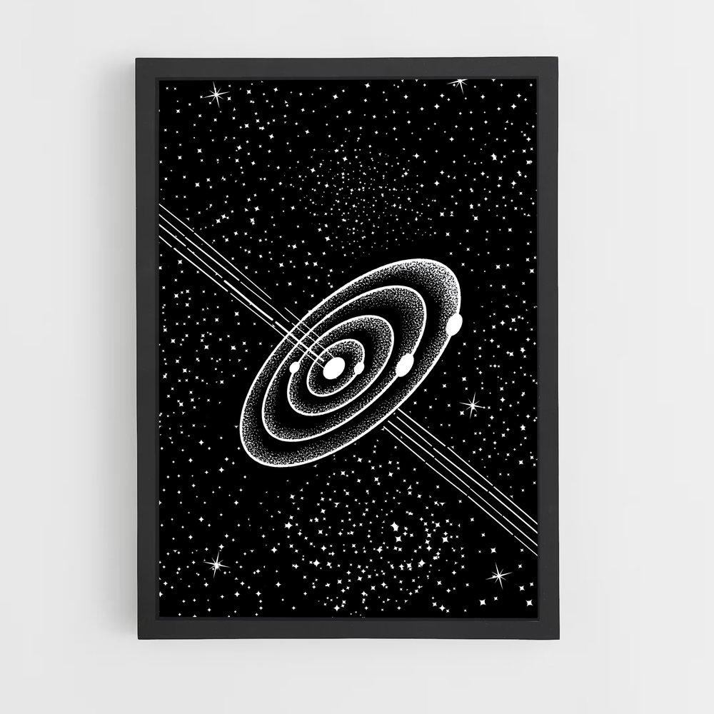 Poster Minimaliste espace énigmatique – affiche Art spatial (vue 2)